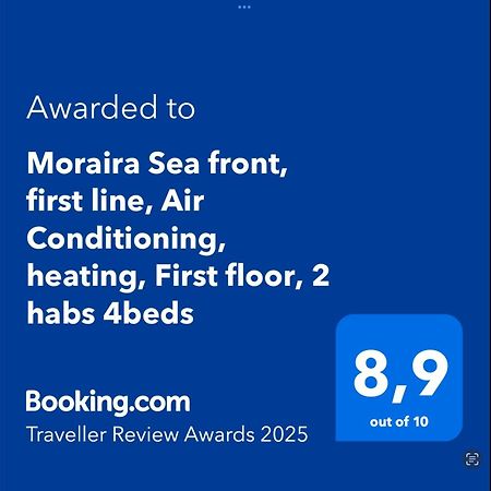 Moraira Sea Front, First Line, Air Conditioning, Heating, First Floor, 2 Habs 4Beds Eksteriør billede