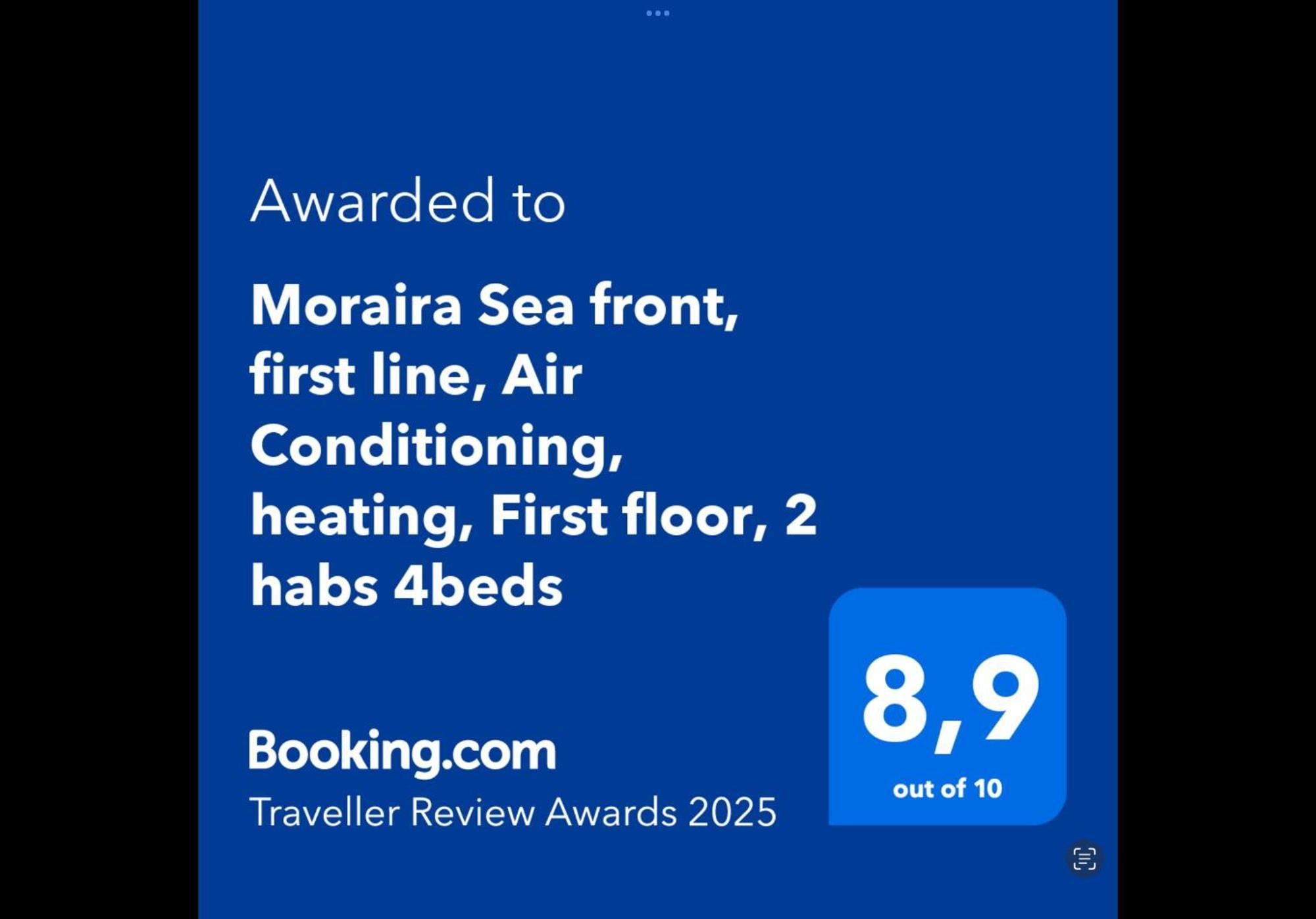 Moraira Sea Front, First Line, Air Conditioning, Heating, First Floor, 2 Habs 4Beds Eksteriør billede